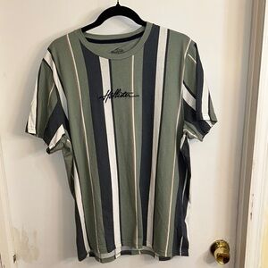 *NEW* Hollister Men's Green Striped Shirt